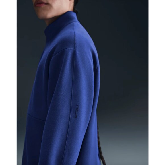 Nike Men's Dri-FIT 1/2-Zip Knit Pullover Top 24.7 ImpossiblySoft Royal Blue - Picture 3 of 10